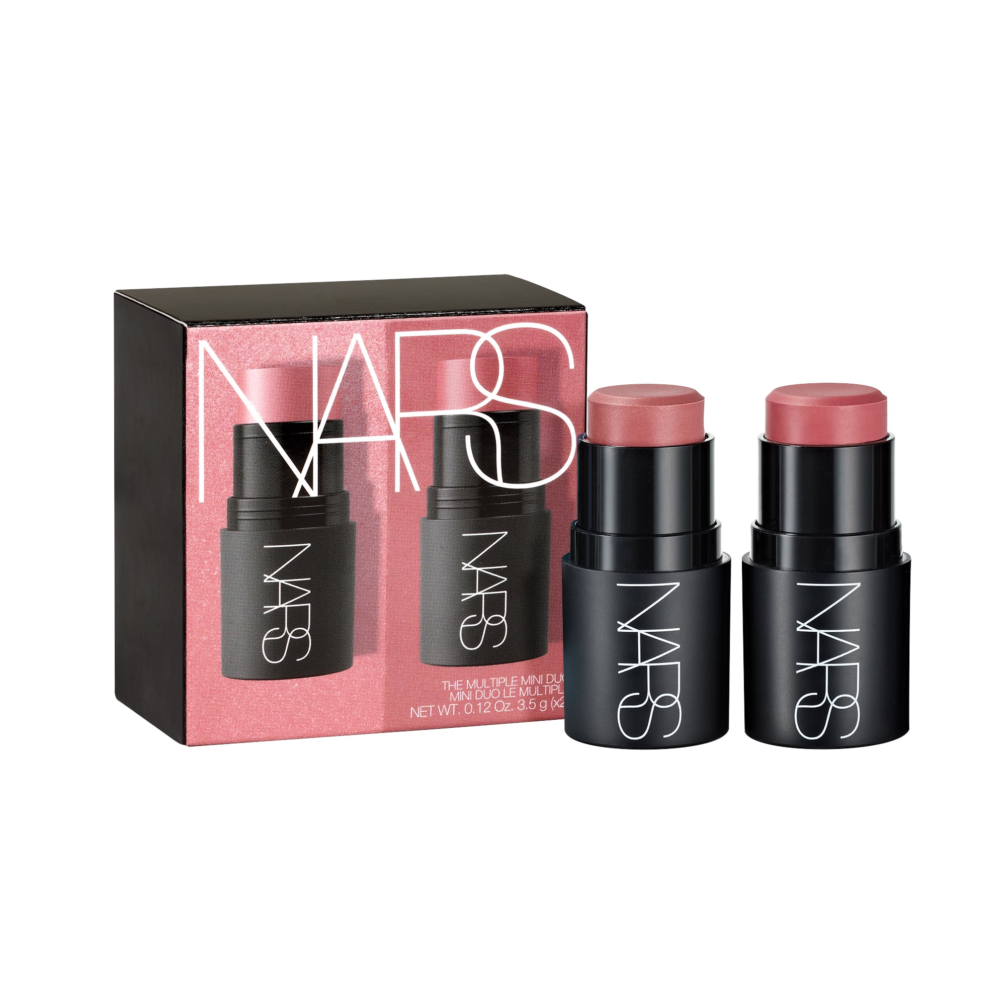 NARS Mini Multiple Soft Blur Blush Stick Duo Orgasm Crave And Bad Habit 0.12 oz (x2)/3.5 g (x2)
