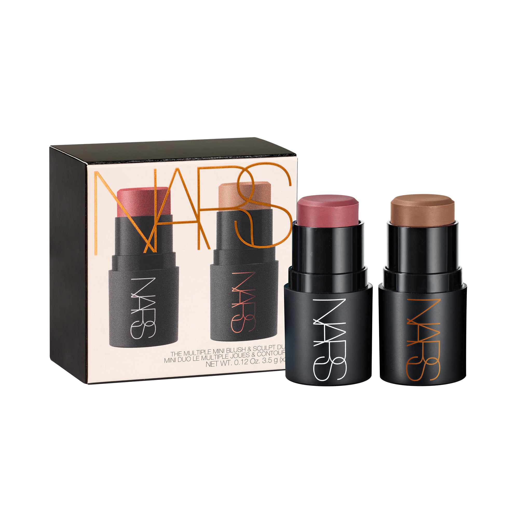 NARS Mini Multiple Blush & Sculpt Stick Duo Dolce Vita / Laguna 0.12 oz (x2)/3.5 g (x2)